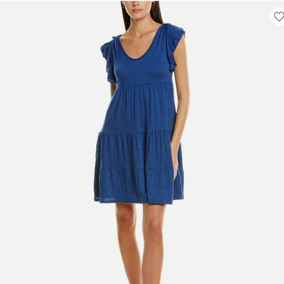 ☀️ NEW Max Studio ruffled tiered mini dress ☀️ - Picture 1 of 6